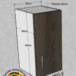 COCINA MÓDULO AÉREO 30 ANCHO (CM) – CÓDIGO M0-701