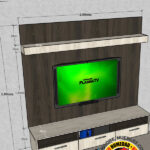 CENTRO PARA TELEVISIÓN 2.00ANCHO (MTS) X 1.95ALTO (MTS) X 43PROF. (CM) – CÓDIGO M0-717