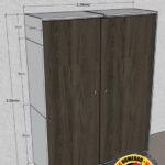 CLOSET 1.70 ANCHO (MTS) X 2.20 ALTO (MTS) X 56PROF. (CM) – CÓDIGO M0-751