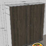 CLOSET 2.15ANCHO (MTS) X 2.30ALTO (MTS) X 56PROF. (CM) – CÓDIGO M0-752