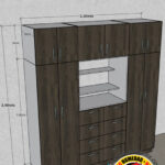 CLOSET 2.20ANCHO (MTS) X 2.40ALTO (MTS) X 56PROF. (CM) – CÓDIGO M0-749