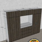 CLOSET 3.20ANCHO (MTS) X 2.40ALTO (MTS) X 56PROF. (CM) – CÓDIGO M0-750