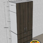 CLOSET 90 ANCHO (CM) X 2.30 ALTO (MTS) X 56 PROF. (CM) – CÓDIGO M0-747