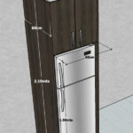 COCINA REFRI EMPOTRADA 63ANCHO X 210ALTO (CM) – CÓDIGO M0-746