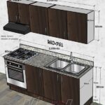 Cocina con granito 2.00mts Aéreo, 2.00mts Base ancho – Código MO-761